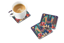 Load image into Gallery viewer, Belgian Sheepdog Christmas Coasters - Set of 4 Lightweight Foam, Absorbent Drink Coasters