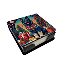 Load image into Gallery viewer, Belgian Sheepdog Christmas PU Leather Note Paper Holder