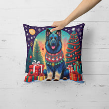 Load image into Gallery viewer, Belgian Sheepdog Christmas Throw Pillow - 14x14 Decorative Pillow – Art for Your Home &amp; Patio