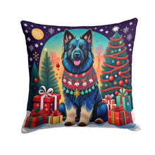 Load image into Gallery viewer, Belgian Sheepdog Christmas Fabric Decorative Pillow