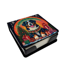Load image into Gallery viewer, Bernese Mountain Dog Christmas PU Leather Note Paper Holder
