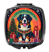 Load image into Gallery viewer, Bernese Mountain Dog Christmas Compact Mirror – Stylish Purse Mirror with Artistic Covers