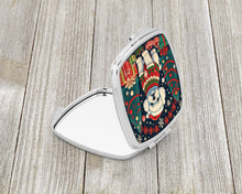 Load image into Gallery viewer, Bichon Frise Christmas Compact Mirror – Stylish Purse Mirror with Artistic Covers