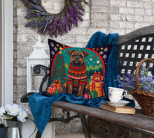Load image into Gallery viewer, Border Terrier Christmas Fabric Decorative Pillow