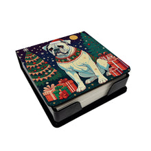Load image into Gallery viewer, White Boxer Christmas PU Leather Note Paper Holder