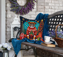 Load image into Gallery viewer, Boxer Christmas Fabric Decorative Pillow