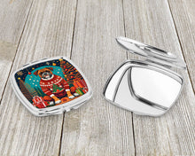 Load image into Gallery viewer, Boxer Christmas Compact Mirror – Stylish Purse Mirror with Artistic Covers