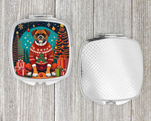 Load image into Gallery viewer, Boxer Christmas Compact Mirror – Stylish Purse Mirror with Artistic Covers