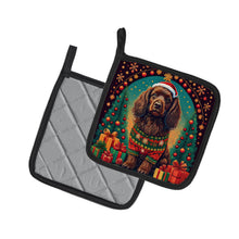 Load image into Gallery viewer, Boykin Spaniel Christmas Pot Holders - Set of 2 Decorative Kitchen Helpers | Made in the USA