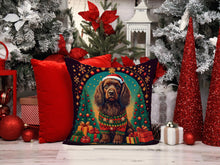 Load image into Gallery viewer, Boykin Spaniel Christmas Fabric Decorative Pillow