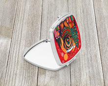 Load image into Gallery viewer, Briard Christmas Compact Mirror – Stylish Purse Mirror with Artistic Covers