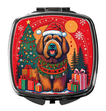 Load image into Gallery viewer, Briard Christmas Compact Mirror – Stylish Purse Mirror with Artistic Covers