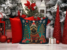 Load image into Gallery viewer, Cairn Terrier Christmas Fabric Decorative Pillow