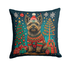 Load image into Gallery viewer, Cairn Terrier Christmas Fabric Decorative Pillow
