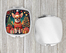 Load image into Gallery viewer, Chihuahua Christmas Compact Mirror – Stylish Purse Mirror with Artistic Covers