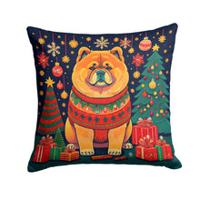 Load image into Gallery viewer, Chow Chow Christmas Throw Pillow - 14x14 Decorative Pillow – Art for Your Home &amp; Patio