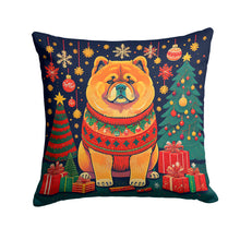 Load image into Gallery viewer, Chow Chow Christmas Fabric Decorative Pillow