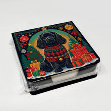 Load image into Gallery viewer, Black Cocker Spaniel Christmas PU Leather Note Paper Holder