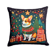 Load image into Gallery viewer, Corgi Christmas Throw Pillow - 14x14 Decorative Pillow – Art for Your Home &amp; Patio