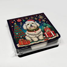 Load image into Gallery viewer, Coton De Tulear Christmas PU Leather Note Paper Holder