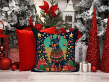 Load image into Gallery viewer, Doberman Pinscher Christmas Fabric Decorative Pillow
