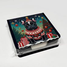 Load image into Gallery viewer, Black French Bulldog Christmas PU Leather Note Paper Holder