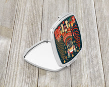 Load image into Gallery viewer, Fawn French Bulldog Christmas Compact Mirror – Stylish Purse Mirror with Artistic Covers