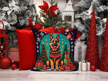 Load image into Gallery viewer, German Shepherd Christmas Fabric Decorative Pillow