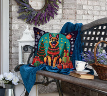 Load image into Gallery viewer, German Shepherd Christmas Fabric Decorative Pillow