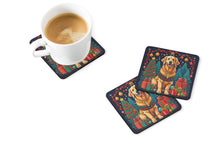 Load image into Gallery viewer, Golden Retriever Christmas Coasters - Set of 4 Lightweight Foam, Absorbent Drink Coasters