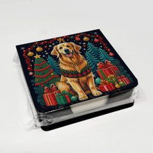 Load image into Gallery viewer, Golden Retriever Christmas PU Leather Note Paper Holder