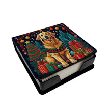 Load image into Gallery viewer, Golden Retriever Christmas PU Leather Note Paper Holder