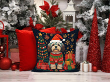 Load image into Gallery viewer, Havanese Christmas Throw Pillow - 14x14 Decorative Pillow – Art for Your Home &amp; Patio
