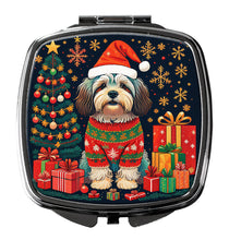 Load image into Gallery viewer, Havanese Christmas Compact Mirror – Stylish Purse Mirror with Artistic Covers