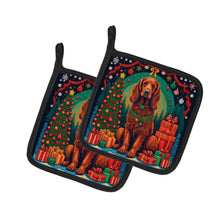 Load image into Gallery viewer, Irish Setter Christmas Pot Holders - Set of 2 Decorative Kitchen Helpers | Made in the USA