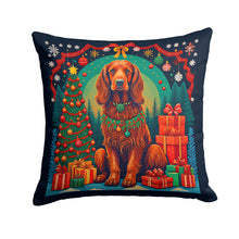 Load image into Gallery viewer, Irish Setter Christmas Fabric Decorative Pillow
