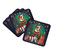 Load image into Gallery viewer, Jack Russell Terrier Christmas Coasters - Set of 4 Lightweight Foam, Absorbent Drink Coasters