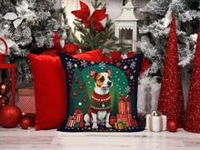 Load image into Gallery viewer, Jack Russell Terrier Christmas Fabric Decorative Pillow