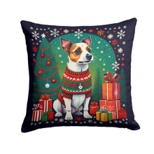 Load image into Gallery viewer, Jack Russell Terrier Christmas Fabric Decorative Pillow
