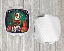 Load image into Gallery viewer, Jack Russell Terrier Christmas Compact Mirror – Stylish Purse Mirror with Artistic Covers