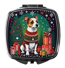 Load image into Gallery viewer, Jack Russell Terrier Christmas Compact Mirror – Stylish Purse Mirror with Artistic Covers