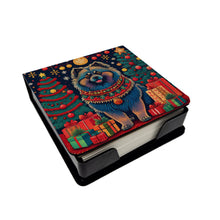 Load image into Gallery viewer, Keeshond Christmas PU Leather Note Paper Holder