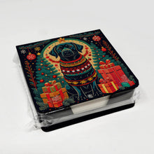 Load image into Gallery viewer, Black Labrador Retriever Christmas PU Leather Note Paper Holder