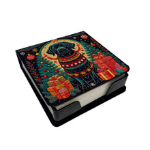 Load image into Gallery viewer, Black Labrador Retriever Christmas PU Leather Note Paper Holder