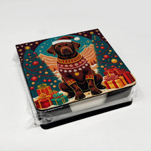 Load image into Gallery viewer, Chocolate Labrador Retriever Christmas PU Leather Note Paper Holder