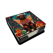 Load image into Gallery viewer, Chocolate Labrador Retriever Christmas PU Leather Note Paper Holder