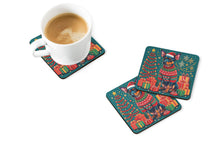 Load image into Gallery viewer, Miniature Pinscher Christmas Coasters - Set of 4 Lightweight Foam, Absorbent Drink Coasters
