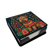 Load image into Gallery viewer, Norfolk Terrier Christmas PU Leather Note Paper Holder