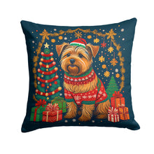 Load image into Gallery viewer, Norfolk Terrier Christmas Fabric Decorative Pillow