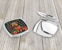 Load image into Gallery viewer, Norfolk Terrier Christmas Compact Mirror – Stylish Purse Mirror with Artistic Covers